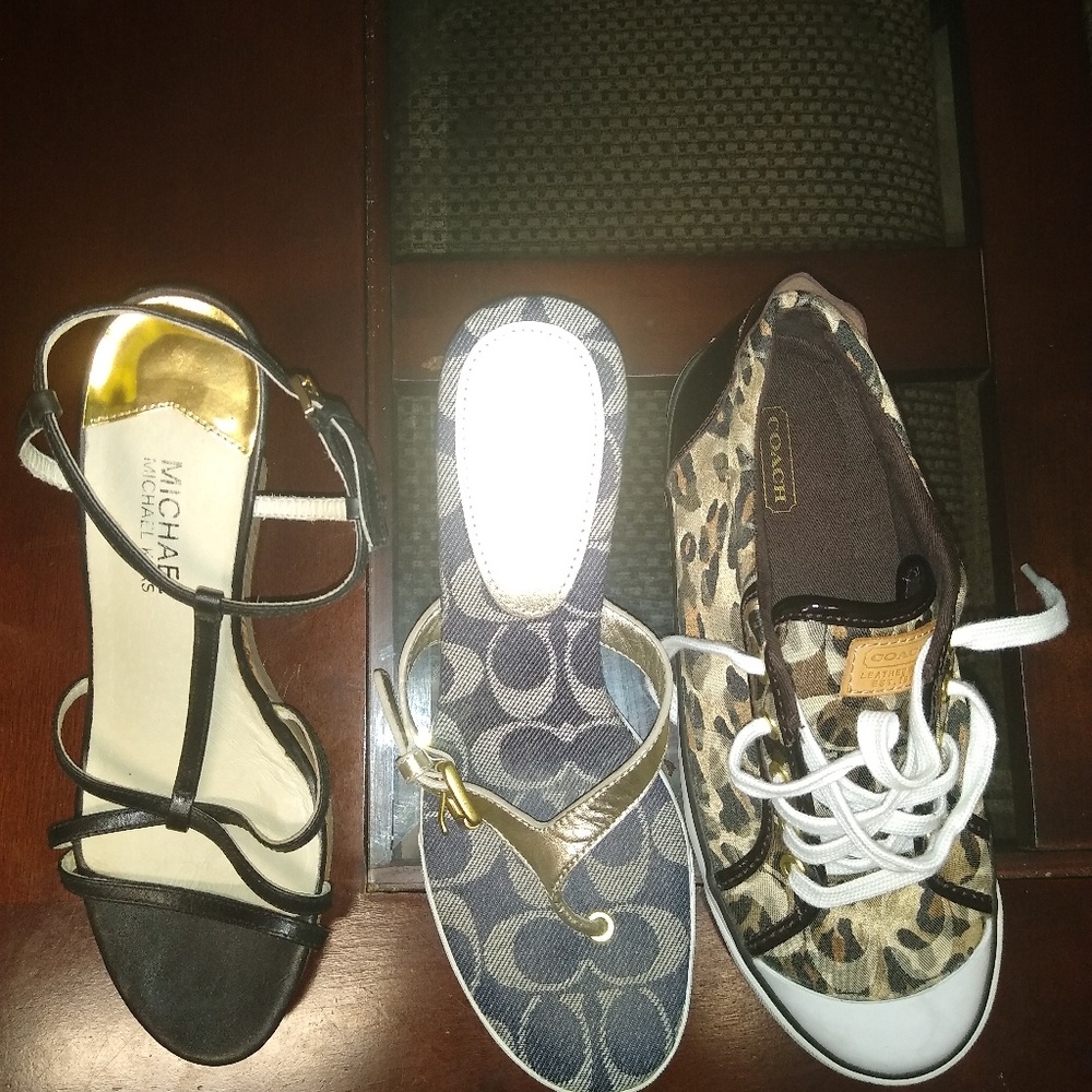 Michael Kors heels coach heels coach slippers